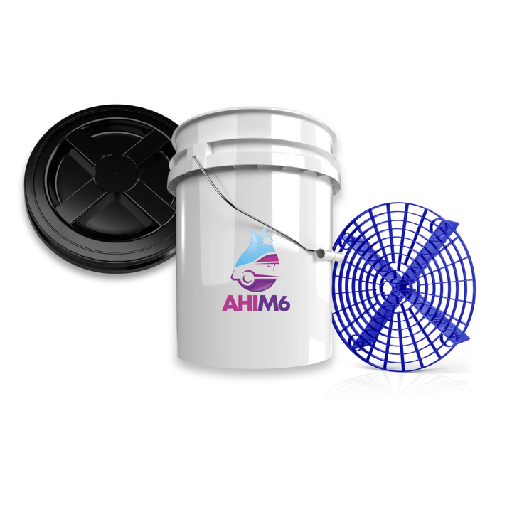 Wascheimer mit Schmutzsieb und Deckel