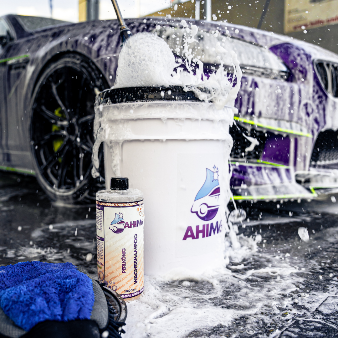 Wascheimer mit Schmutzsieb und Deckel