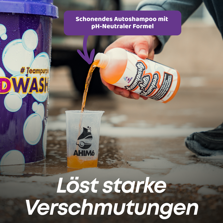 Schaumparty Autoshampoo Handwäsche Set Plus
