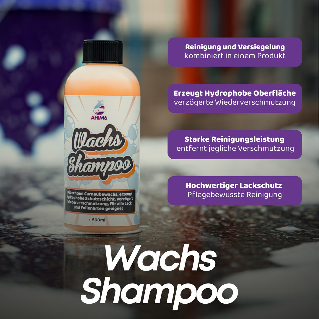 Wachs Shampoo Handwäsche Set