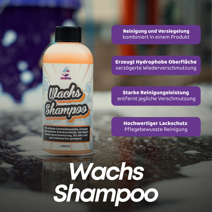 Wachs Shampoo Handwäsche Set