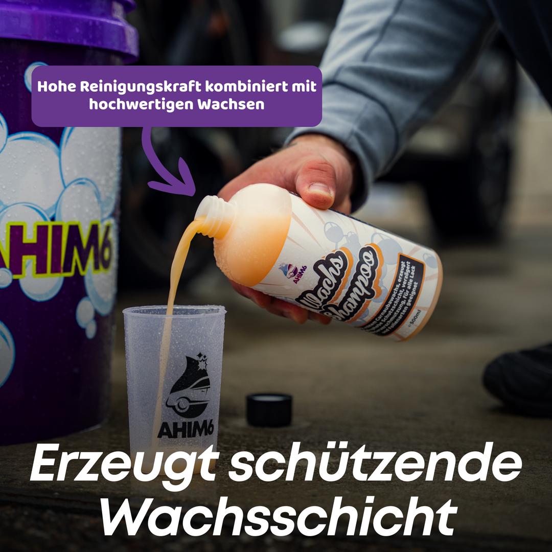 Wachs Shampoo Handwäsche Set