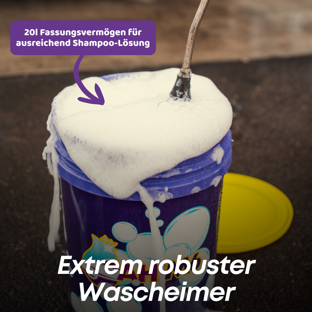 Wascheimer inkl. Schmutzsieb & Deckel