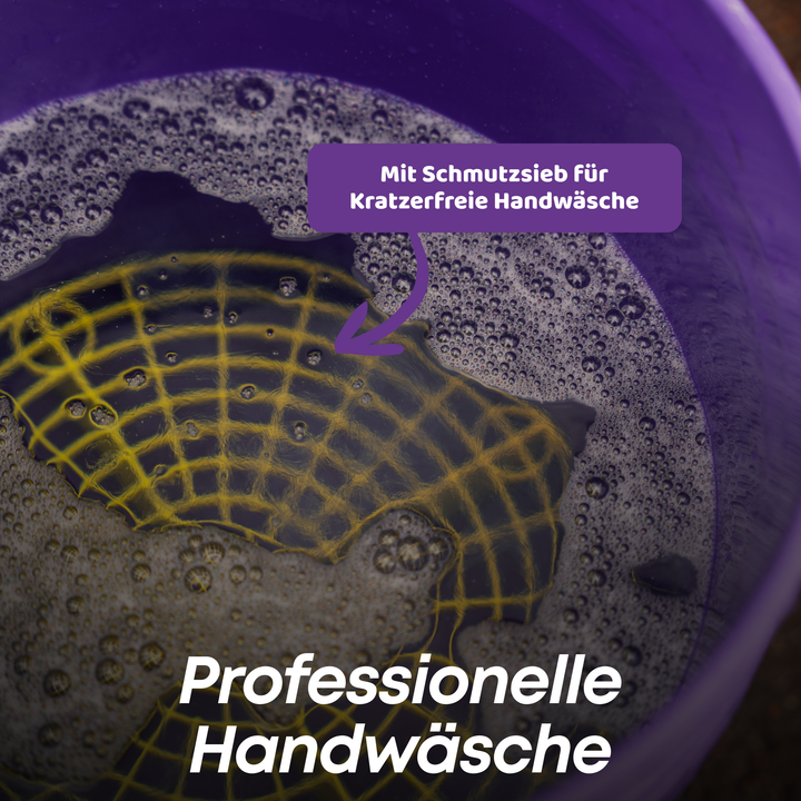 Wascheimer inkl. Schmutzsieb & Deckel