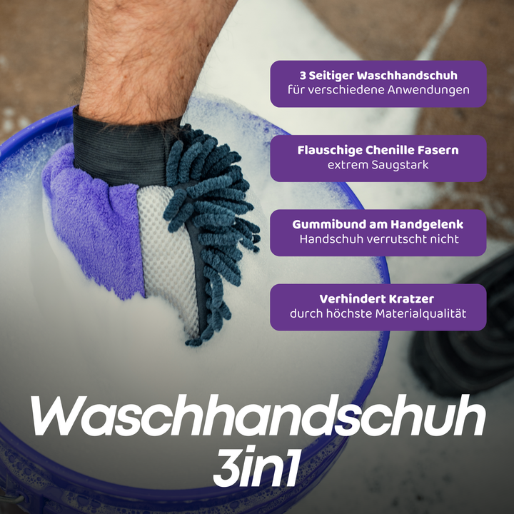 Schaumparty Autoshampoo Handwäsche Set Plus